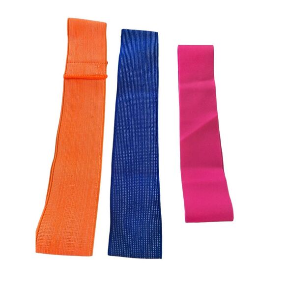No Brand Other - Lot of 3 Cloth and Elastic Resistance Booty Bands Sports Fitness Equipment